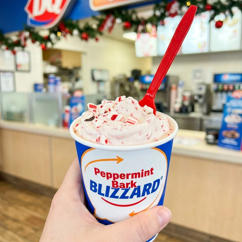 Peppermint Bark Blizzard® Treat